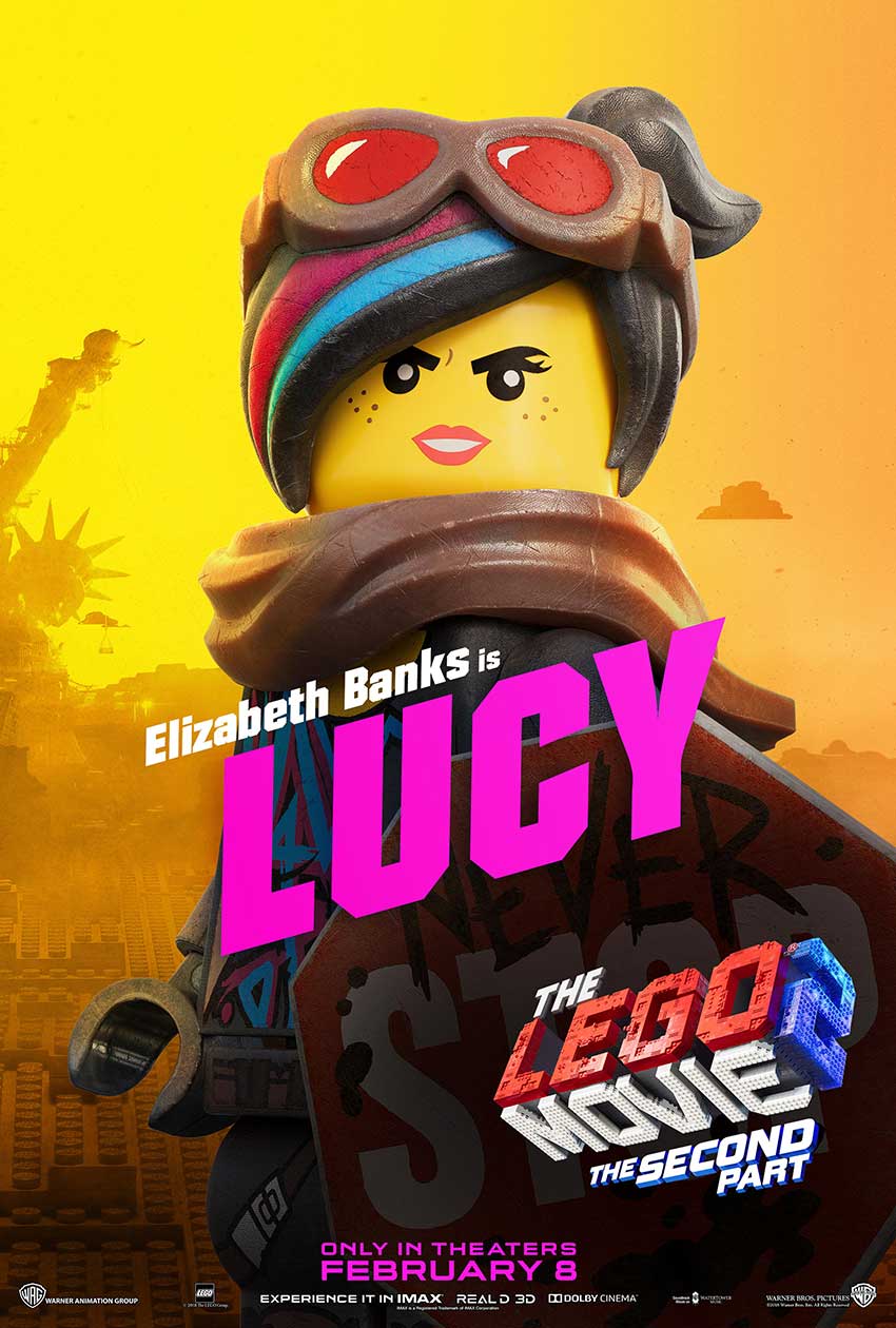 LEGO 2 movie LUCY character movie poster