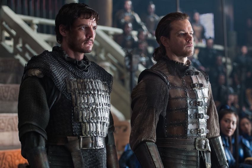 Matt Damon Pedro Pascal The Great Wall 