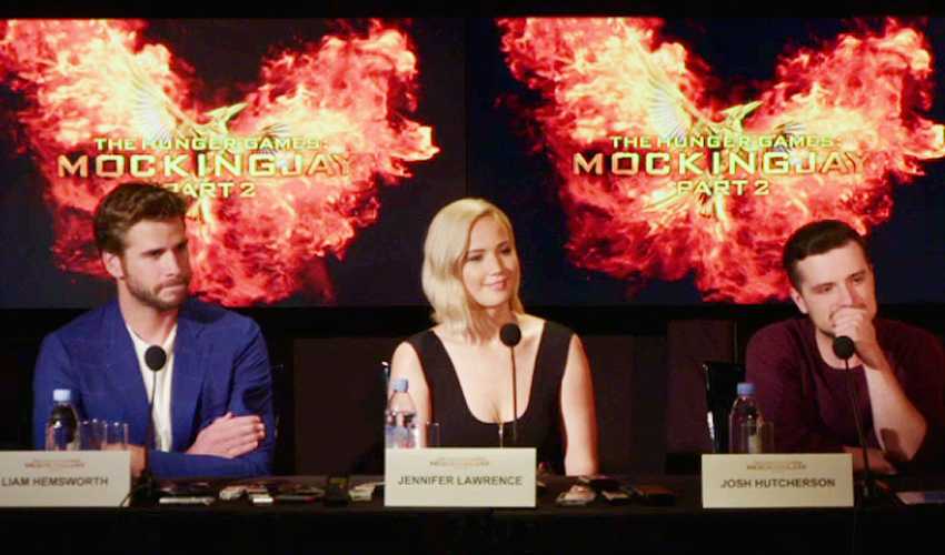 Mockingjay part 2 JenniferLawrence LiamHemsworth interview