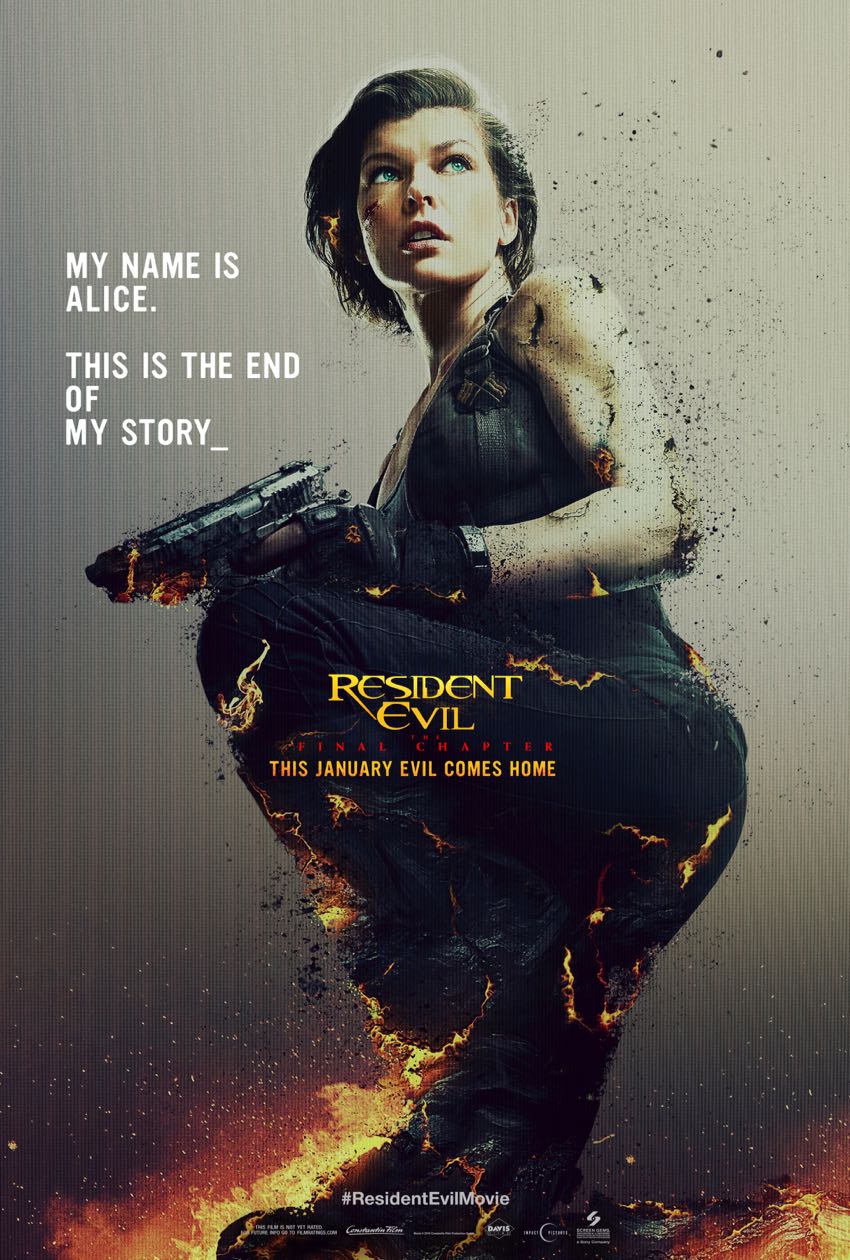 Resident Evil Final Chapter Movie Posters 3