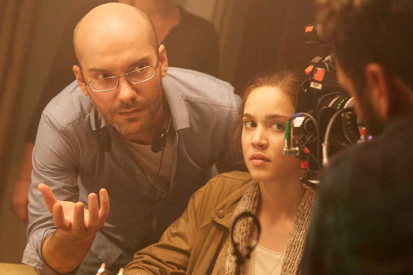 Rings Director Javier Gutierrez on set