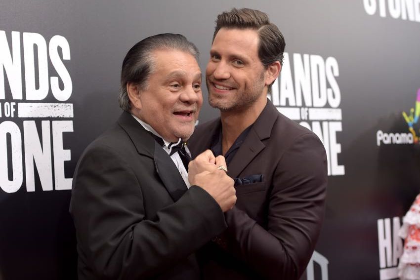 Roberto Duran Edgar Ramirez Hands of Stone NYC Premiere