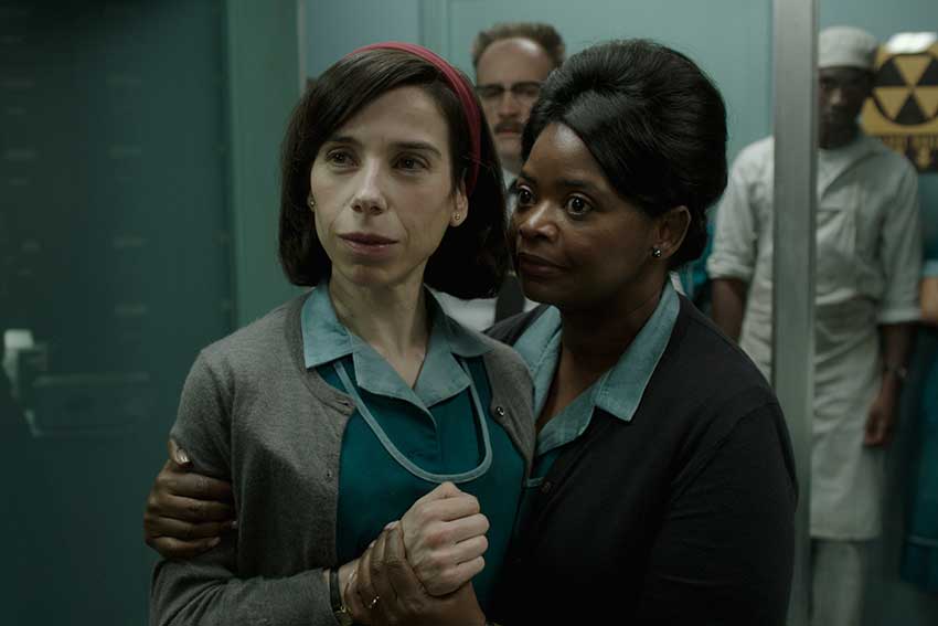 Shape Of Water Sally Hawkins and Octavia Spencer in the film