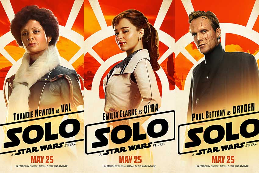 Solo Star wars Story character posters