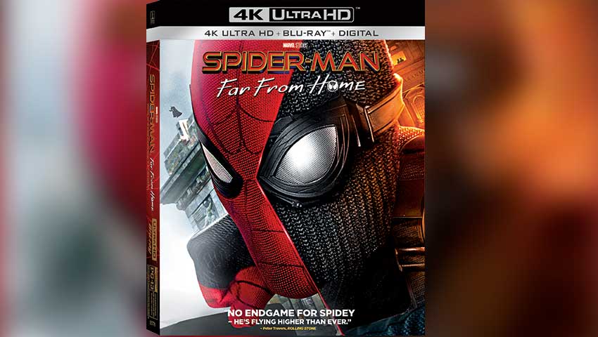 SpiderMan Far From Home DVD Bluray box