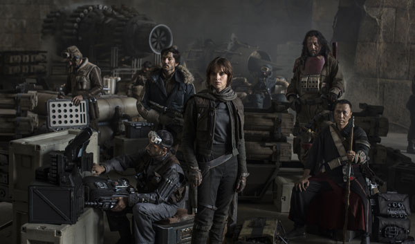 Felicity Jones, Diego Luna in Rogue One: Star Wars Story