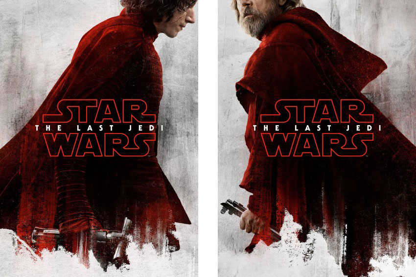 Star Wars The Last Jedi character posters