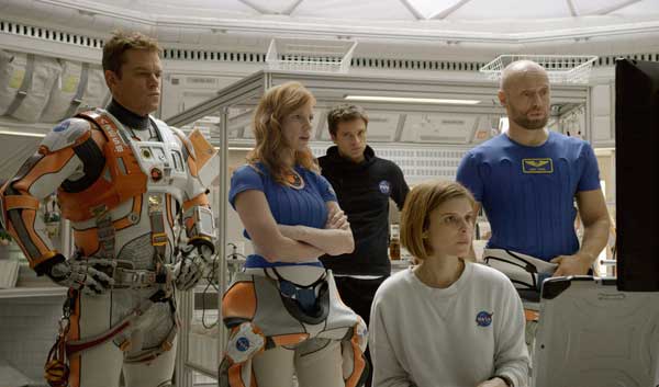 The Martian movie Matt Damon Jessica Chastain Kate Mara Sebastian Stan