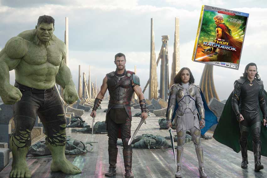 Thor Ragnarok Blu ray DVD box