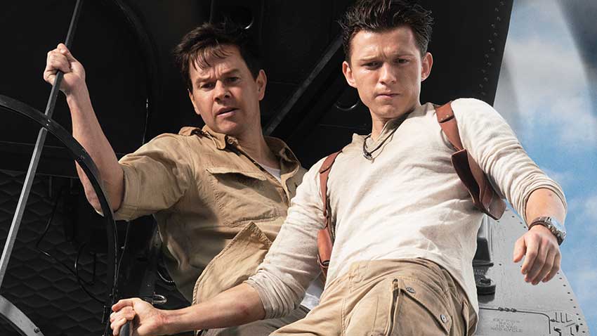 Mark Wahlberg and Tom Holland in UNCHARTED