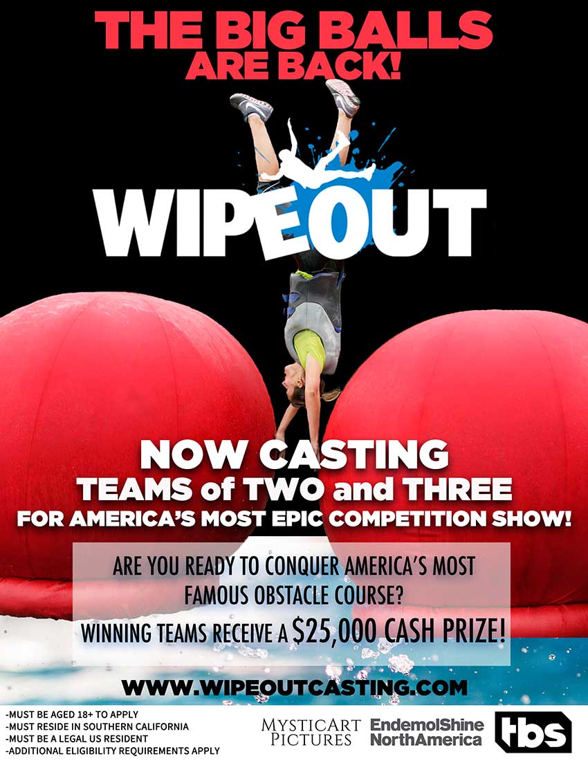 Wipeout Casting Flyer