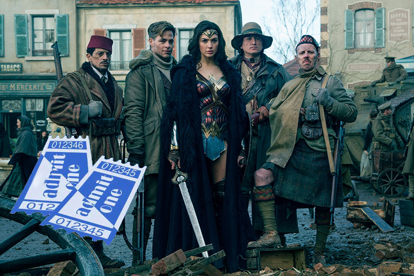 WonderWoman Gal Gadot ticket giveaway