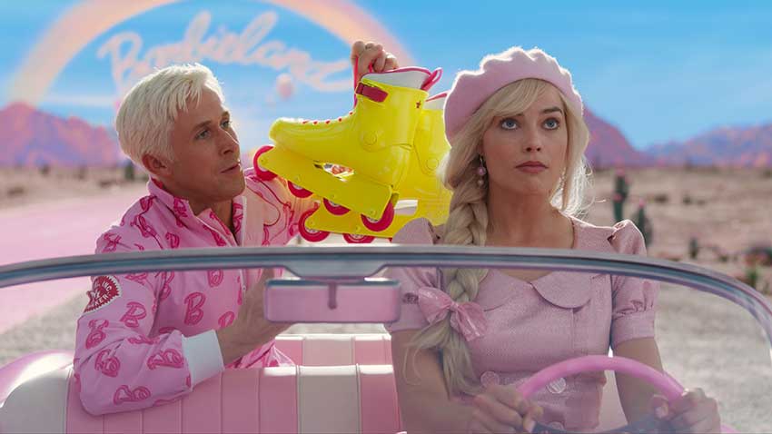Barbie movie starring Margot Robbie and Ryan Gosling