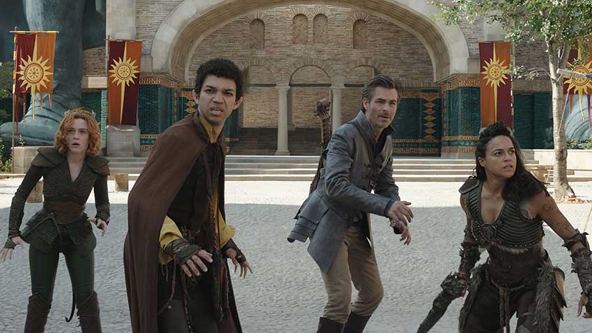 dungeons and dragons honor among thieves movie review chris pine michelle rodriguez sofia lillis