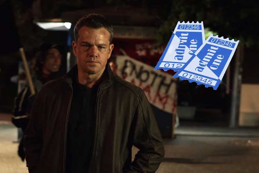 jason bourne 2016 ticket giveaway Cinemovie