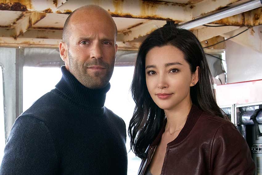 The Meg stars Jason Statham and Bingbing Li