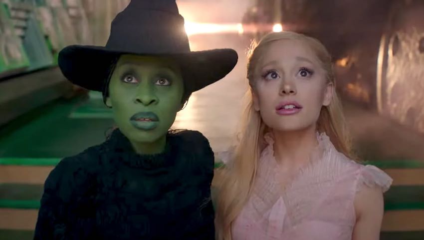 Ariana Grande and Cynthia Erivo in Wicked movie trailer