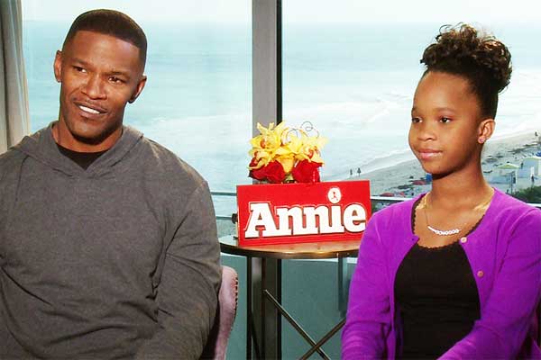 Jamie Foxx and Quvenzhané Wallis Talk 'Annie' Remake &amp; Being Starstruck by Beyoncé
