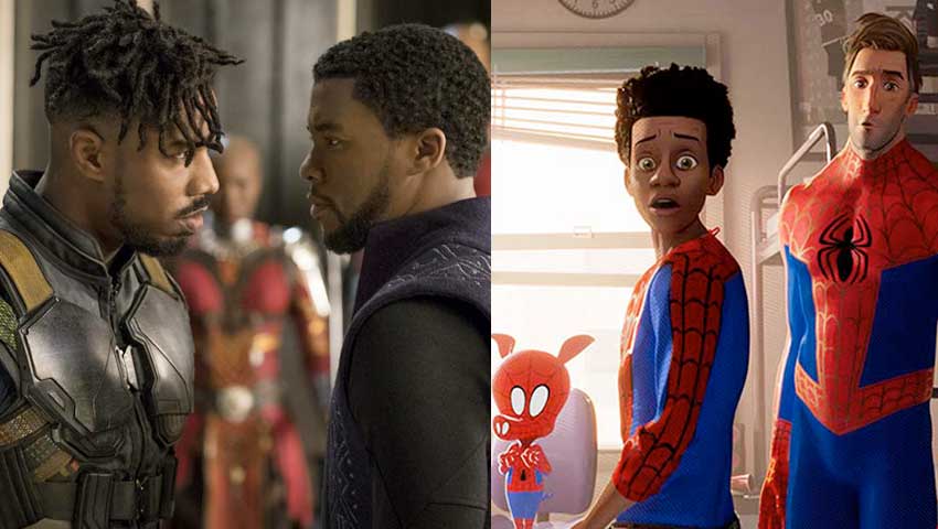 Black Panther Spider Verse Drive in movies