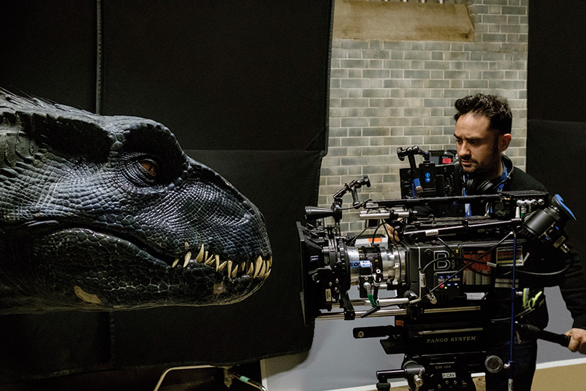 Jurassic World Fallen Kingdom JA Bayona on set