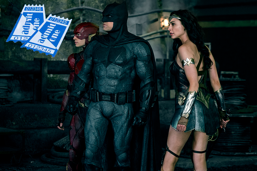 Justice League movie ticket giveaway