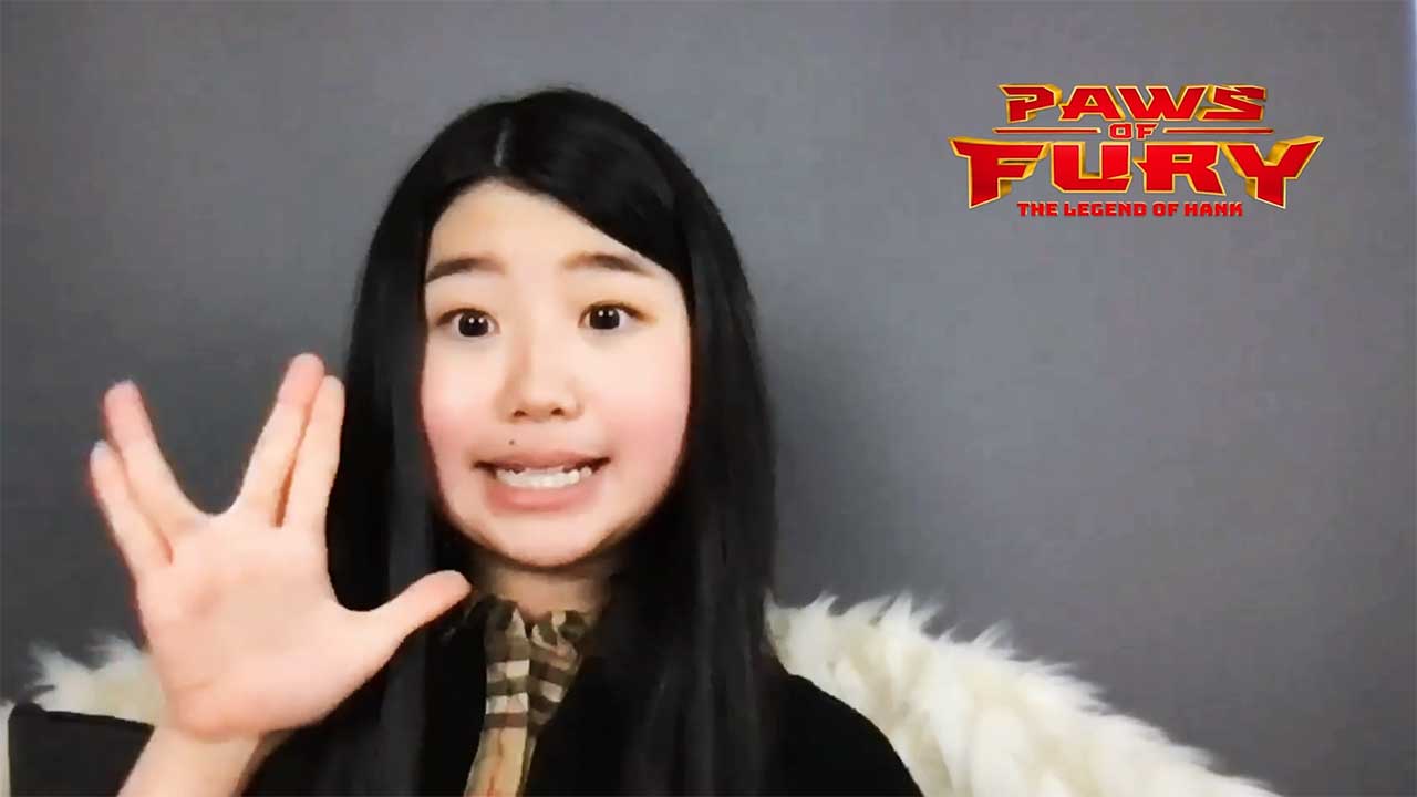 Paws of Fury actress Kylie Kuioka