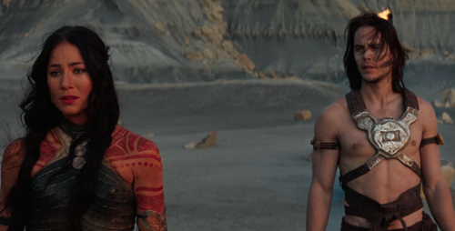 Taylor Kitsch & Lynn_Collins in John Carter