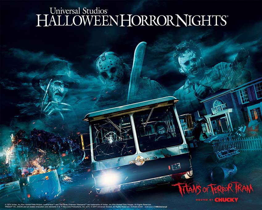 Titans of Terror Tram Hosted by Chucky