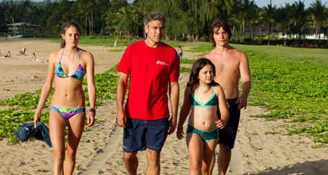George Clooney plays a father in THE DESCENDANTS