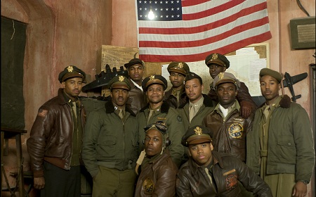 Tuskegee Airmen vs Train in RED TAILS (VIDEO) 