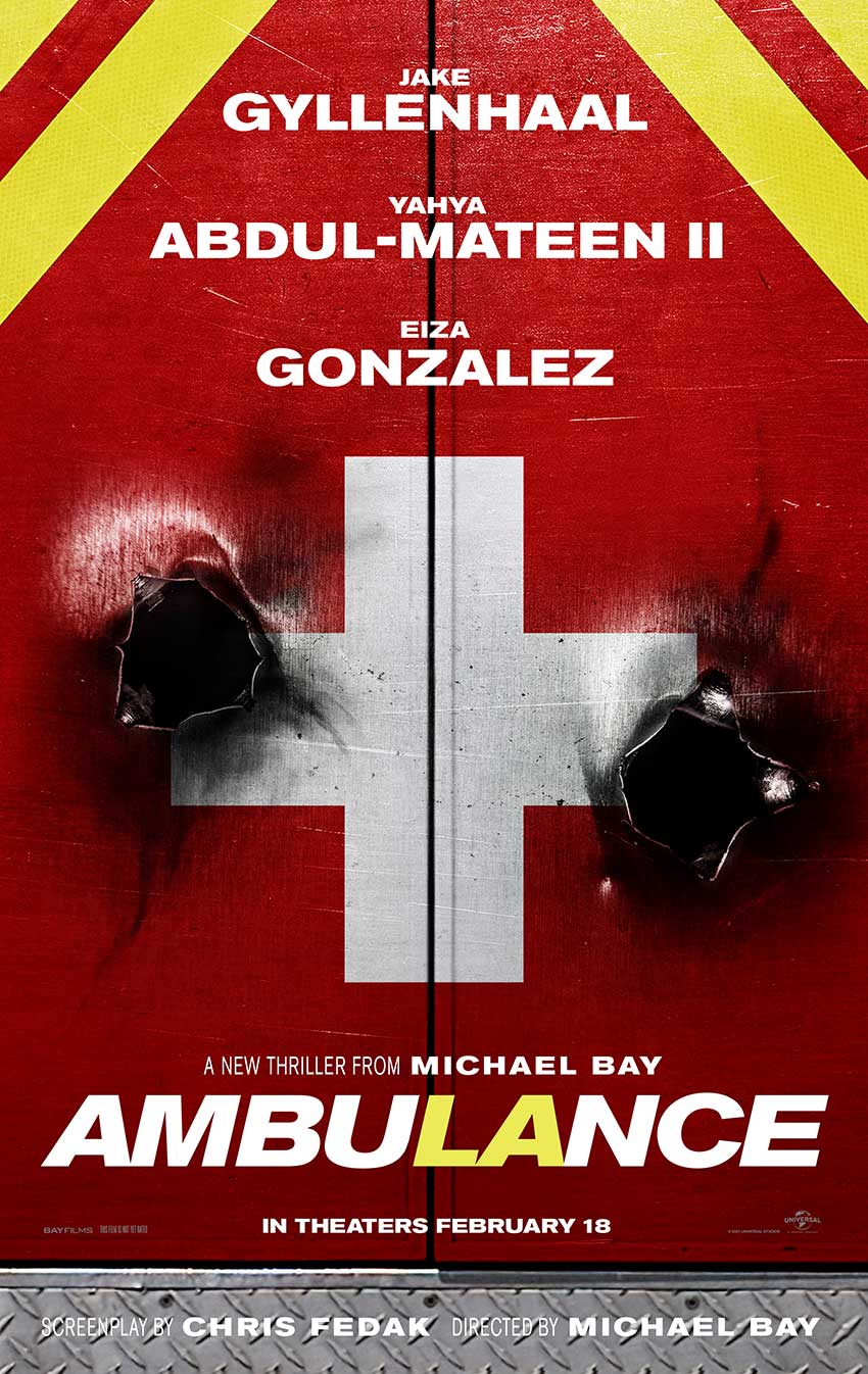 Ambulance Michael Bay movie poster