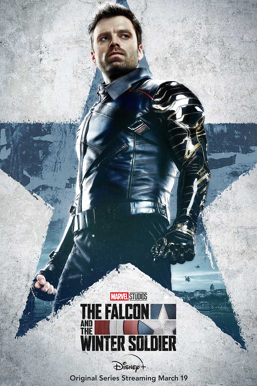 Falcoln and Winter Soldier character poster Sebastian Stan