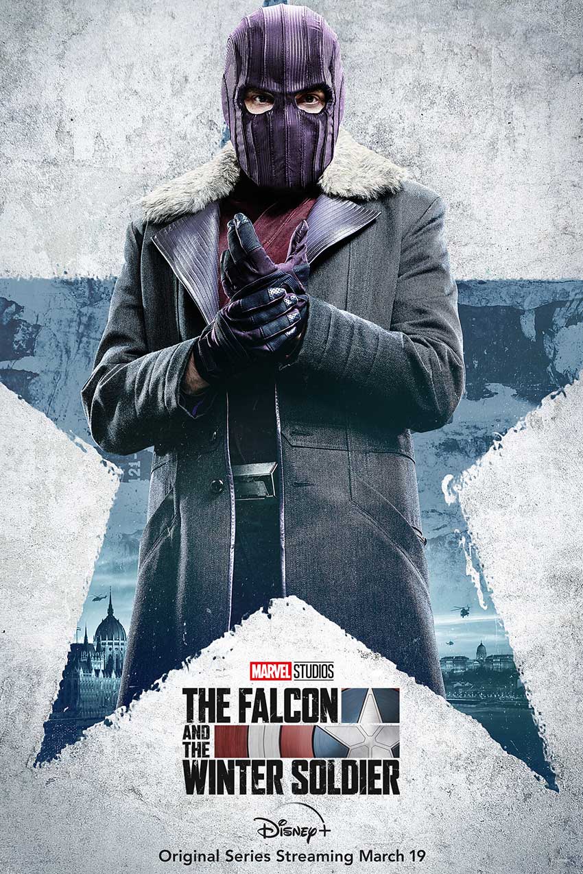Falcoln and Winter Soldier character poster Zemo