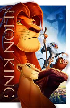 Lion King 3D movie poster