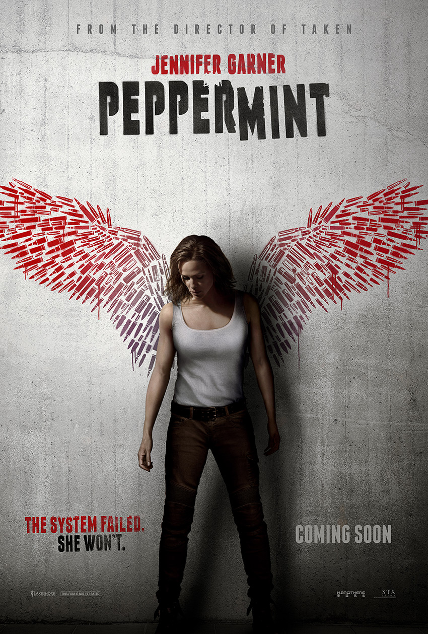 Peppermint movie Jennifer Garner movie poster